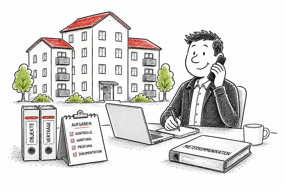 Illustration fuer Hausverwaltungen