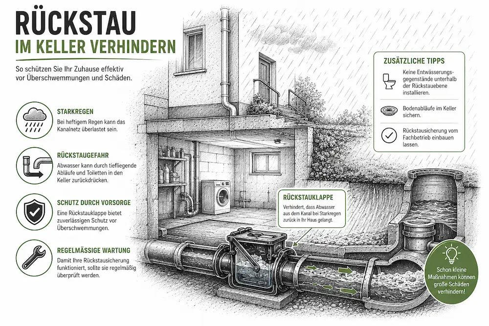 Rückstau im Keller verhindern