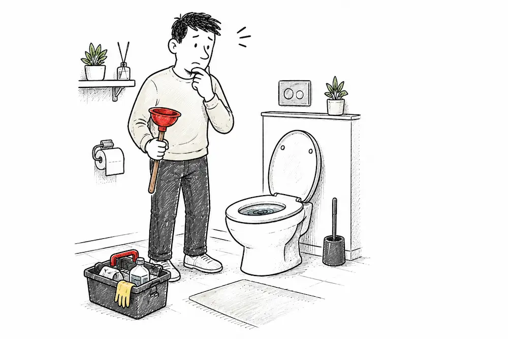 Toilette verstopft – Erste Hilfe